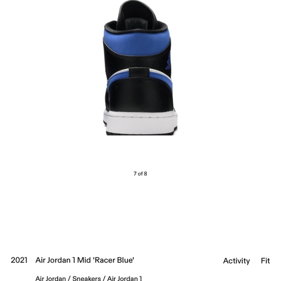 Air Jordan 1 Mid ‘Racer Blue’ - Picture 5 of 6